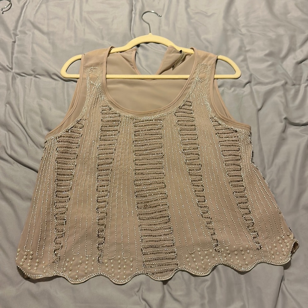 Paper Crane sequin bedazzled top